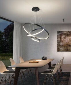 Đèn thả LED 3 vòng hiện đại VR816-BK