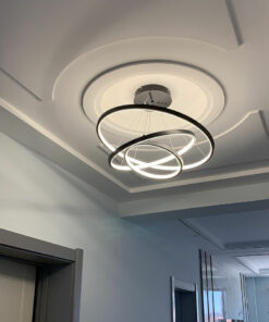 Đèn thả LED 3 vòng hiện đại VR816-BK