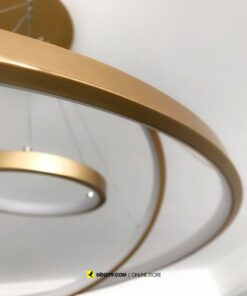 VIRGO V816G | Đèn thả LED 3 vòng xi vàng cao cấp | 3 Chế độ sáng | 63W