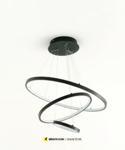 VIRGO V816B | Đèn thả LED 3 vòng màu đen | 3 chế độ sáng | 63W
