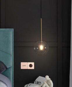 Đèn thả trang trí thủy tinh trong suốt