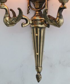 Đèn tường đồng chao đá cổ điển