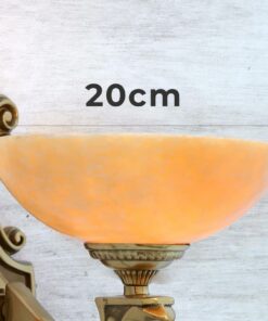 Đèn tường đồng chao đá cổ điển KD89138/1