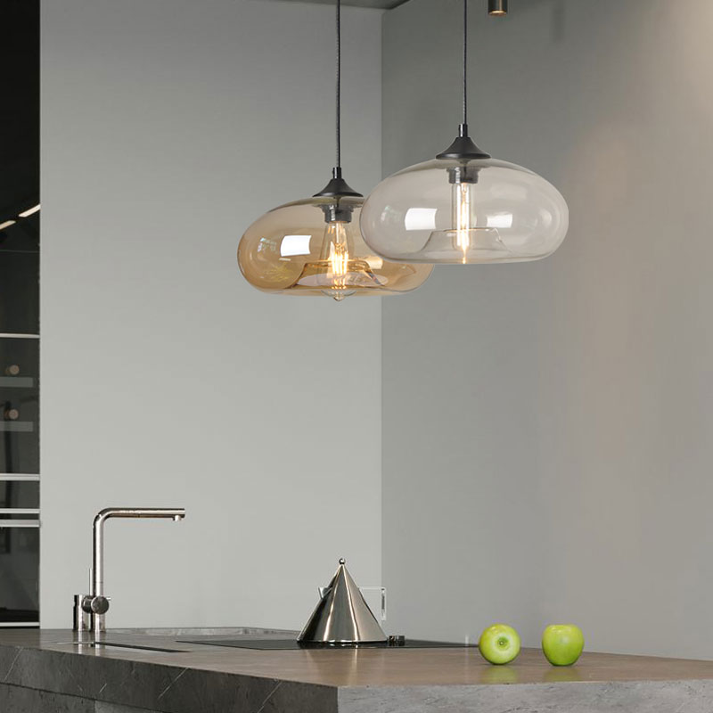 Đèn thả trang trí thủy tinh nhiều màu LT433