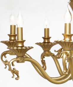 Đèn chùm đồng bóng nến 8 tay 3DN029/8