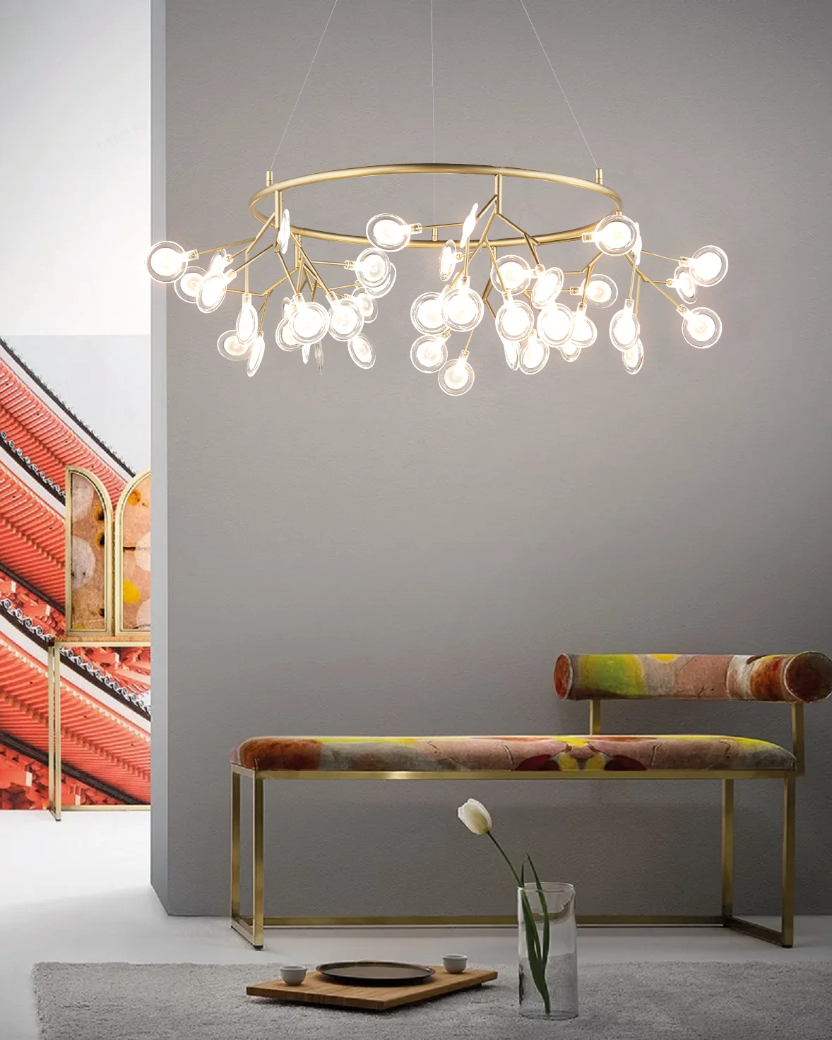 Đèn thả trang trí Hera 45 bóng 40032