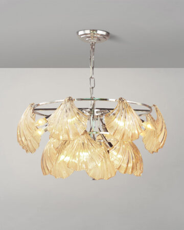Đèn chùm thủy tinh vỏ sò cao cấp D1310