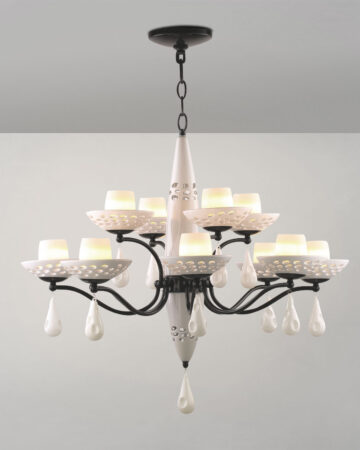 Đèn chùm gốm sứ cao cấp D3803/12