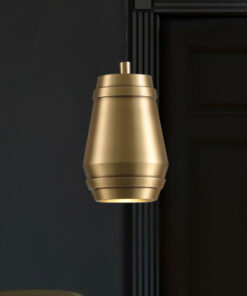 đèn thả trang trí hiện đại ốm bơ kim loại