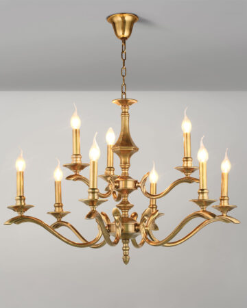 Đèn chùm đồng nến cao cấp 42986