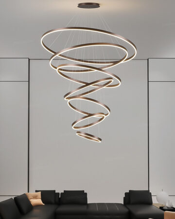 Đèn thả trang trí thông tầng, phòng khách hiện đại D8254