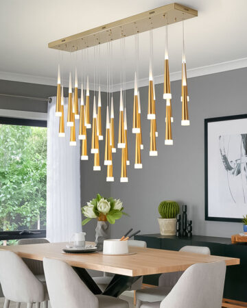 Đèn thả trang trí bàn ăn cao cấp 28 bóng D8004