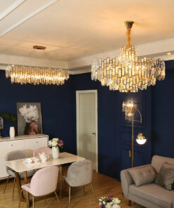 đèn chùm trang trí pha lê hiện đại