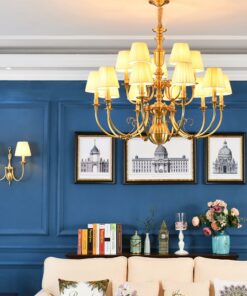 Đèn chùm thủy tinh 6 bóng trang trí