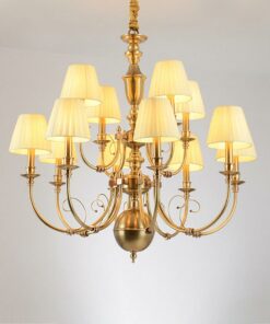 Đèn chùm thủy tinh 6 bóng trang trí