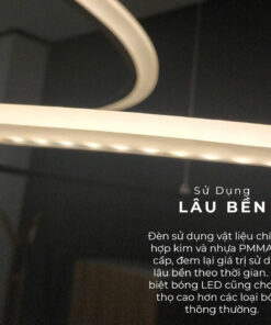 đèn thả trang trí bằng nhôm gỗ