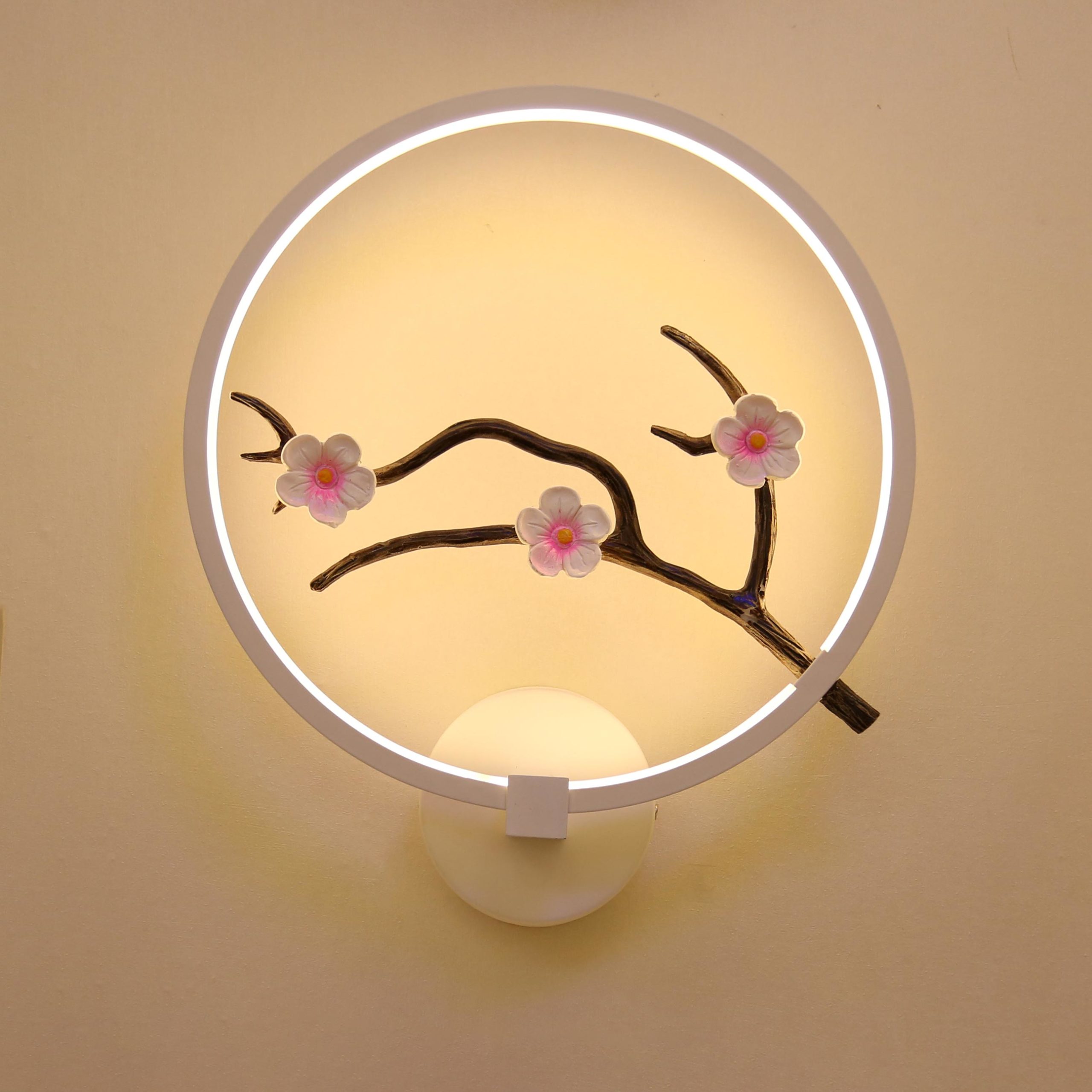 Đèn LED gắn tường trang trí Cành Hoa đào