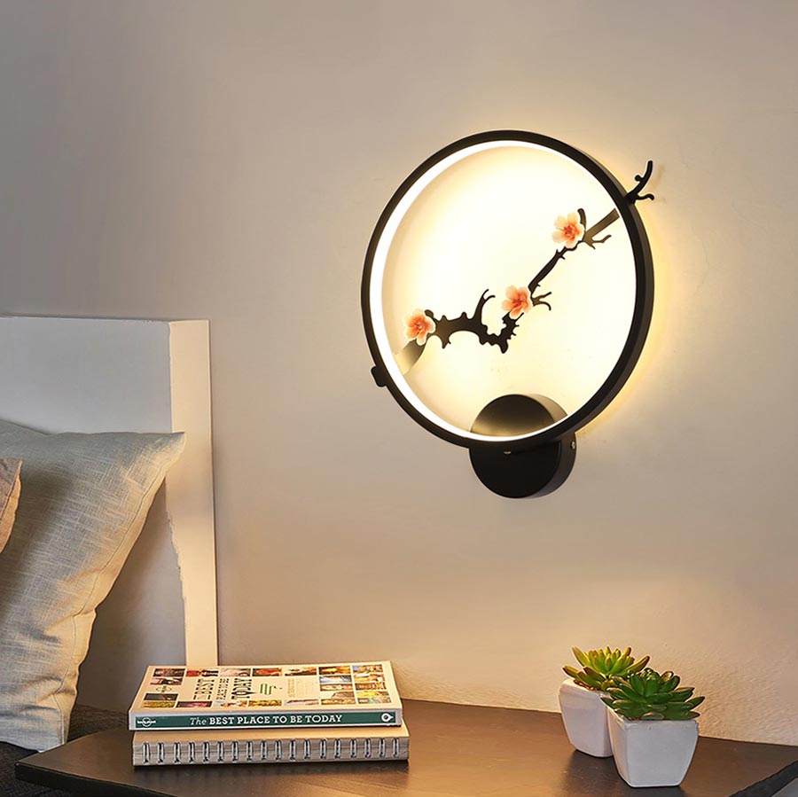 Đèn LED gắn tường trang trí Cành Hoa đào