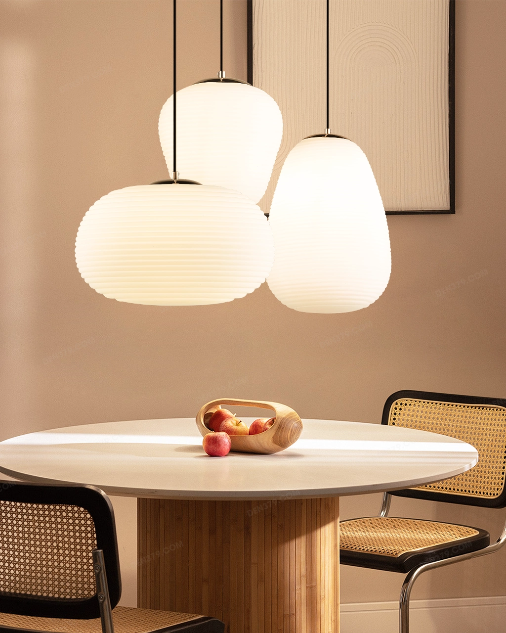 Đèn thả thủy tinh trang trí cao cấp phong cách lồng giấy 4031