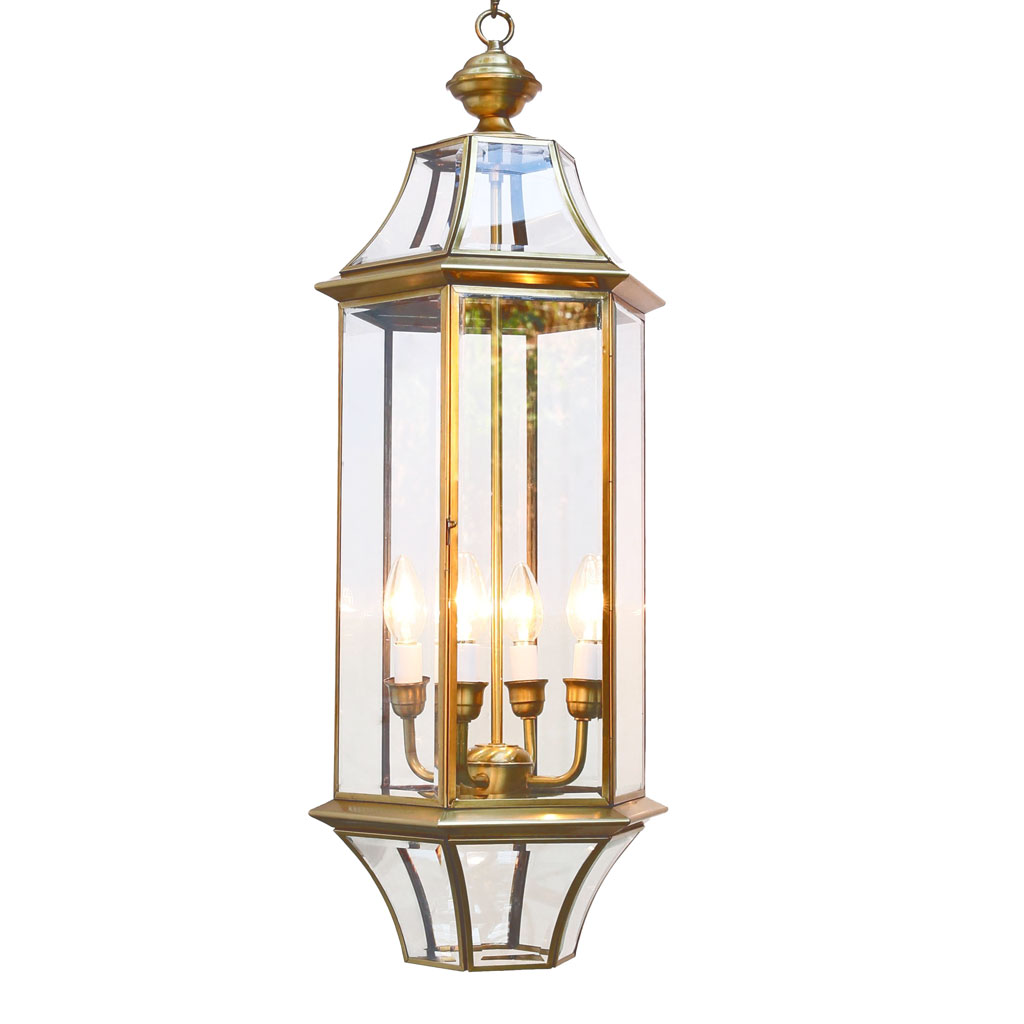 Đèn thả đồng cổ điển 0572 trang trí mái vòm, ban công ngoài trời