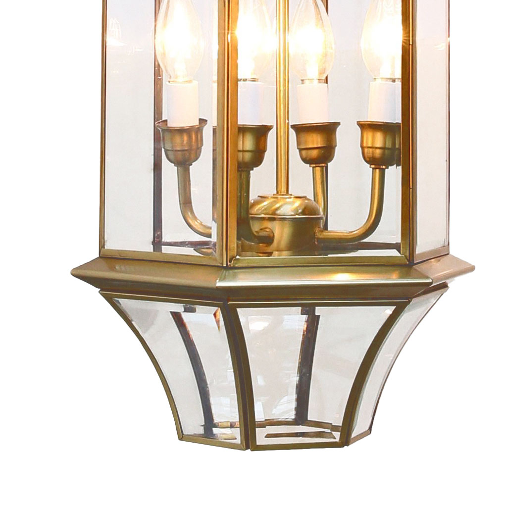 Đèn thả đồng cổ điển 0572 trang trí mái vòm, ban công ngoài trời