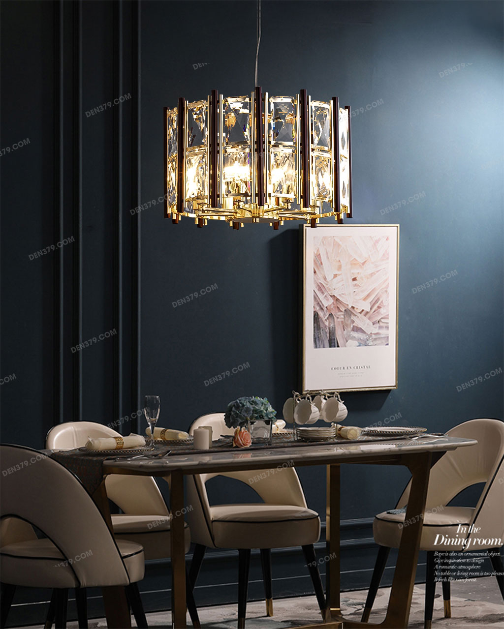 Đèn thả trang trí pha lê cao cấp T88132