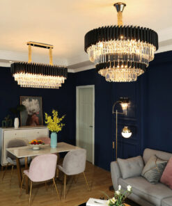 đèn chùm pha lê hiện đại
