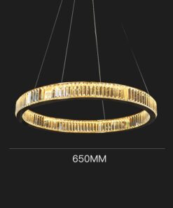 Đèn thả vòng tròn pha lê cao cấp hiện đại trang trí phòng ngủ phòng khách 1 vòng