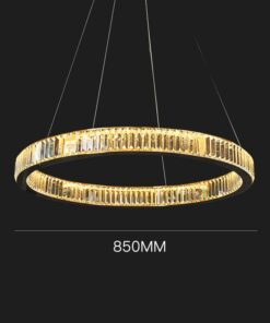 Đèn thả vòng tròn pha lê cao cấp hiện đại trang trí phòng ngủ phòng khách 1 vòng