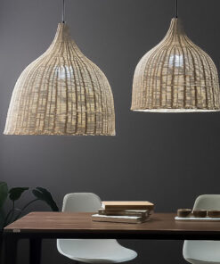 Đèn thả LED trang trí 3 vòng tròn màu càfe DK7051