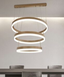 Đèn thả LED hiện đại 3 vòng tròn