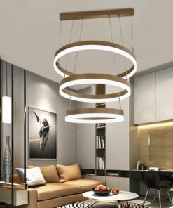 Đèn thả LED hiện đại 3 vòng tròn
