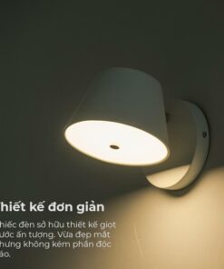 Đèn gắn tường hợp kim sơn bạc (L27128)