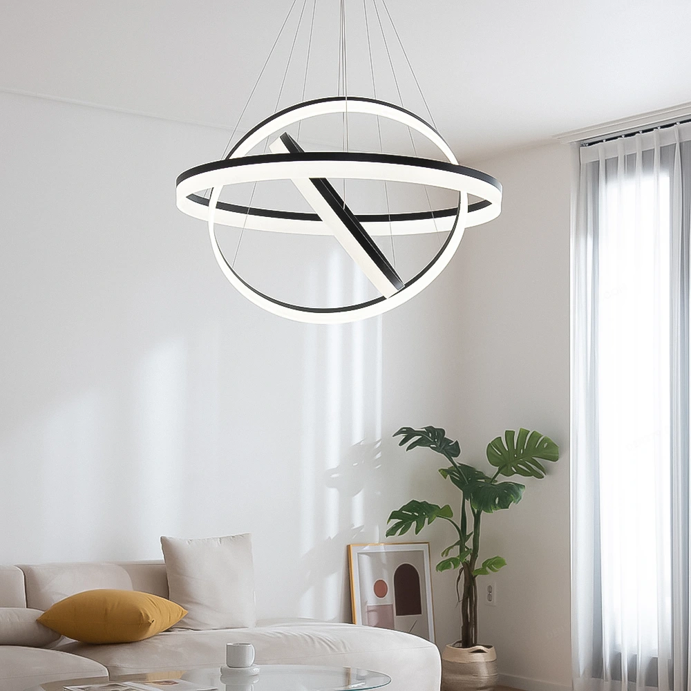 Đèn thả 3 vòng tròn LED trang trí P7001