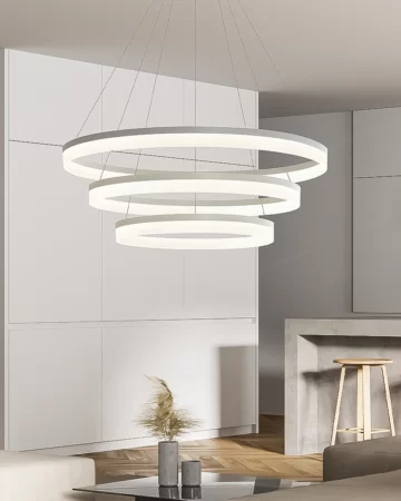 Đèn thả 3 vòng tròn LED trang trí P7001