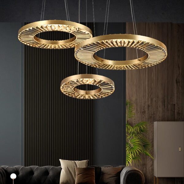 Đèn thả Ống bơ kim loại xi vàng cao cấp LTCN122