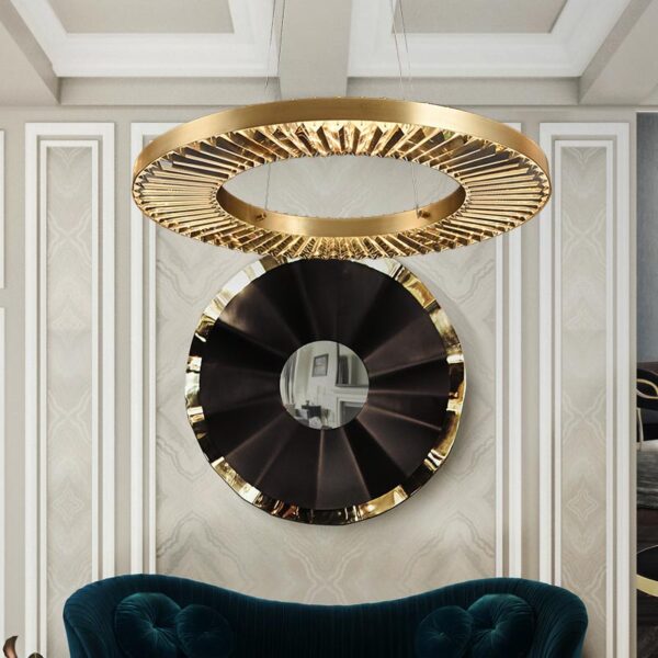 Đèn thả Ống bơ kim loại xi vàng cao cấp LTCN122