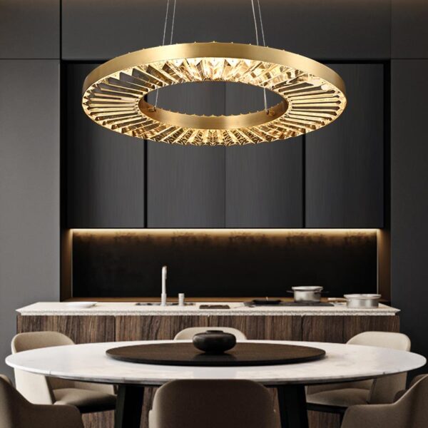 Đèn thả Ống bơ kim loại xi vàng cao cấp LTCN122