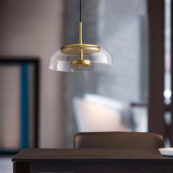 Đèn thả Ống bơ kim loại xi vàng cao cấp LTCN122