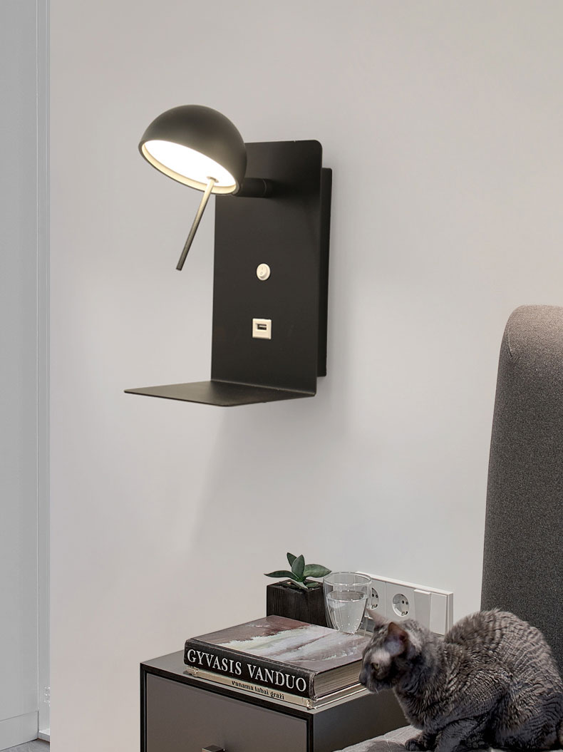 Đèn gắn hiện hiện đại tích hợp cổng sạc USB L02086