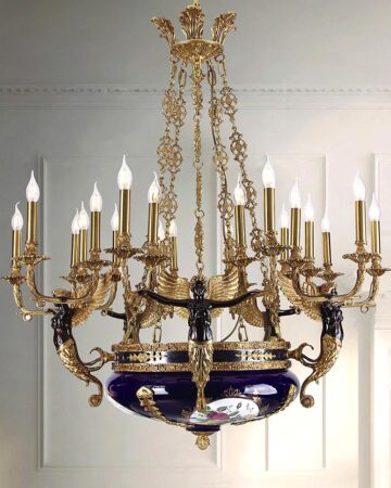 Đèn chùm đồng gốm sứ cao cấp MD14121/20