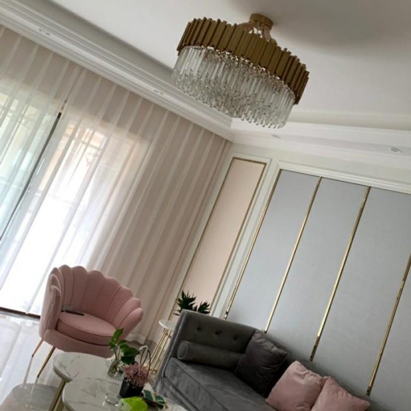 đèn chùm trang trí pha lê hiện đại