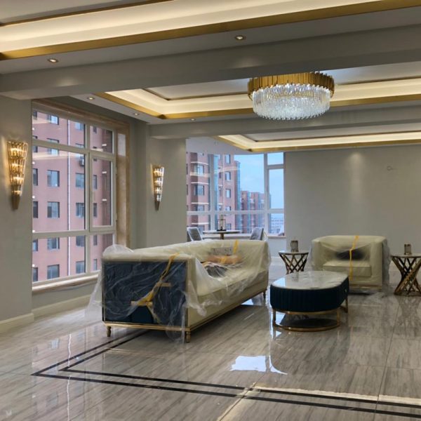 đèn chùm trang trí pha lê hiện đại