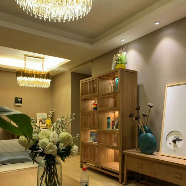 đèn chùm trang trí pha lê hiện đại