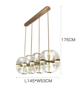 Đèn thả trang trí bàn ăn hình bán cầu Half Moon