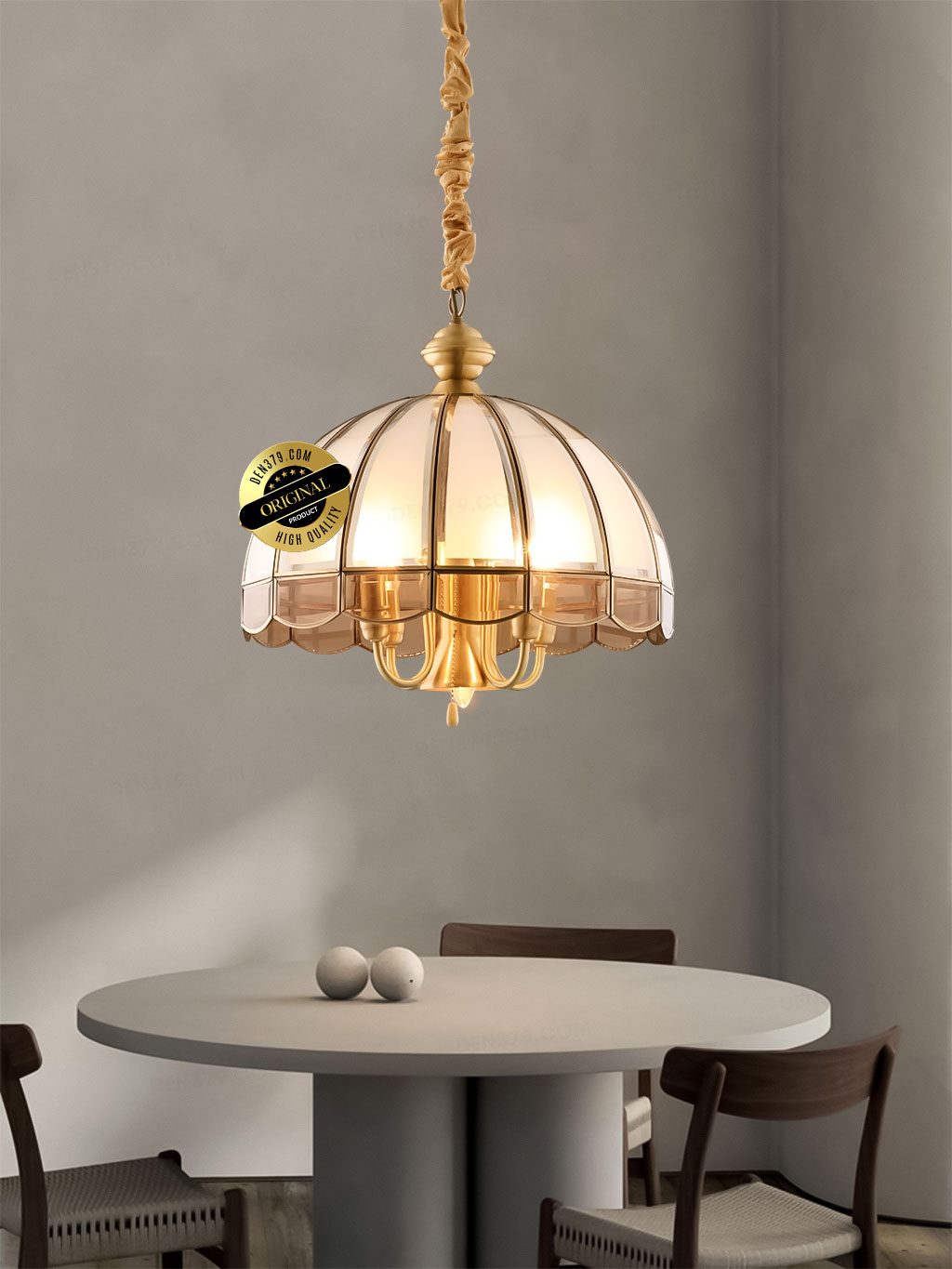 Đèn thả đồng trang trí cao cấp TD04