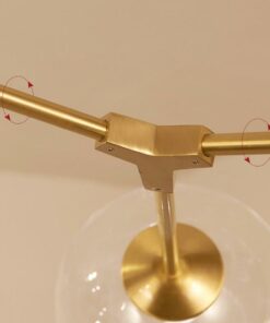 Đèn chùm Thủy tinh thân vàng Linsey Bubble