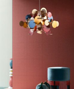 Đèn chùm Thủy tinh thân vàng Linsey Bubble