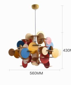 Đèn chùm Thủy tinh thân vàng Linsey Bubble