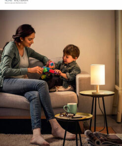 Đèn ngủ để bàn cao cấp chân gỗ nhỏ gọn hiện đại